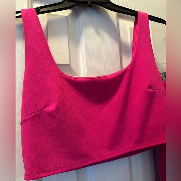 Lulu’s Hot Pink Wide Leg Two Piece Jumpsuit - Picture 2 of 6